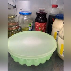 Vintage 3pc Tupperware Mold Mint-Green Jello